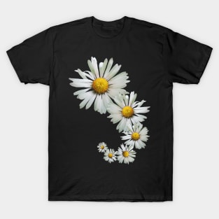 wonderful daisy flowers, blooming daisies, blooms T-Shirt